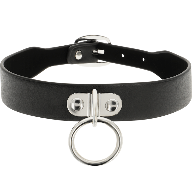 COQUETTE CHIC DESIRE - VEGANSKT LÄDERHALSBAND DAM FETISH ACCESSOAR