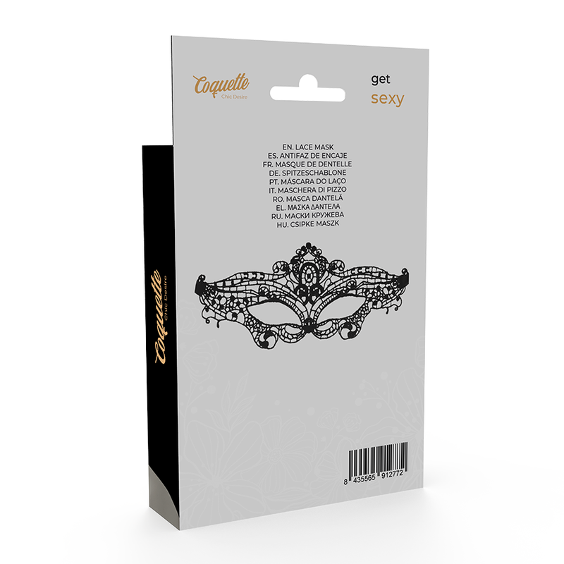 COQUETTE CHIC DESIRE - Musta pitsinen silmämaski
