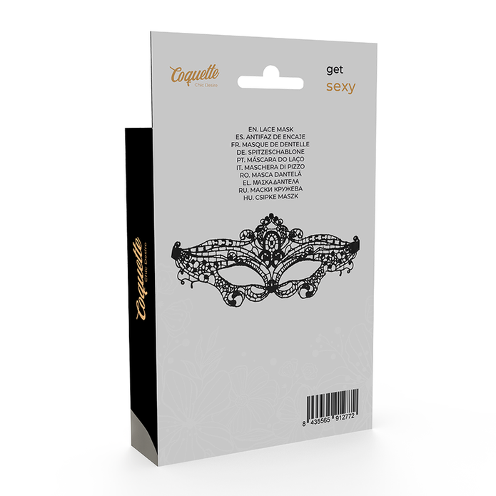 COQUETTE CHIC DESIRE - Musta pitsinen silmämaski