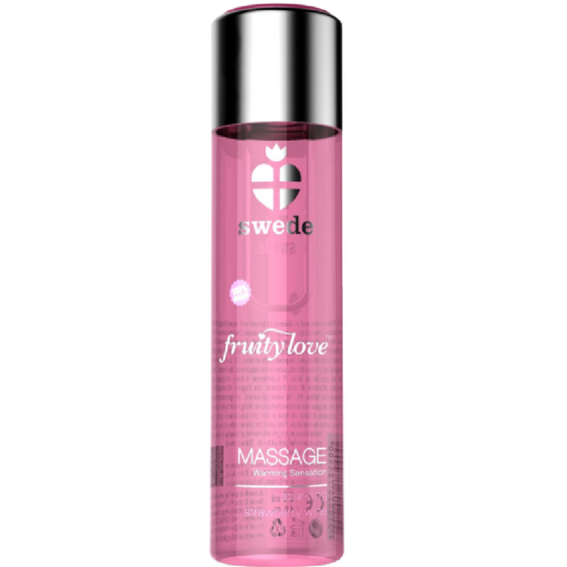 SWEDE - Mansikkainen lämmittävä hierontaöljy 120 ml