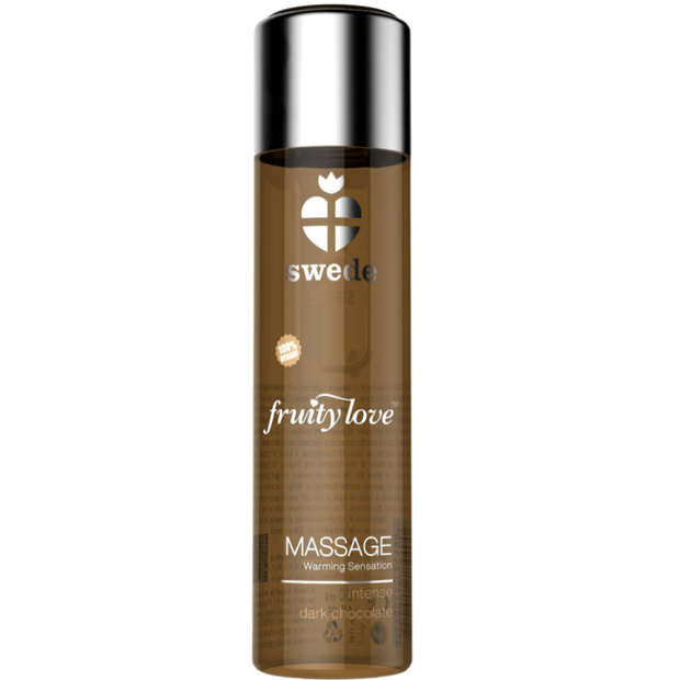 Swede – Fruity Love lämmittävä hierontaöljy, tumma suklaa 120 ml