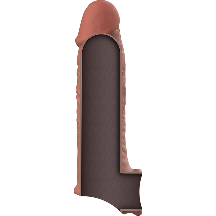 VIRILXL - Liquid Silicone V9 – ruskea penislisäke