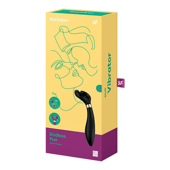 SATISFYER - ENDLESS FUN MULTI VIBRATOR 3 SVART