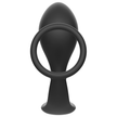 ADDICTED TOYS - ANALPLUGG MED SVART SILIKONRING