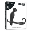 ADDICTED TOYS - ANALPLUGG MED SVART SILIKONRING 12 CM