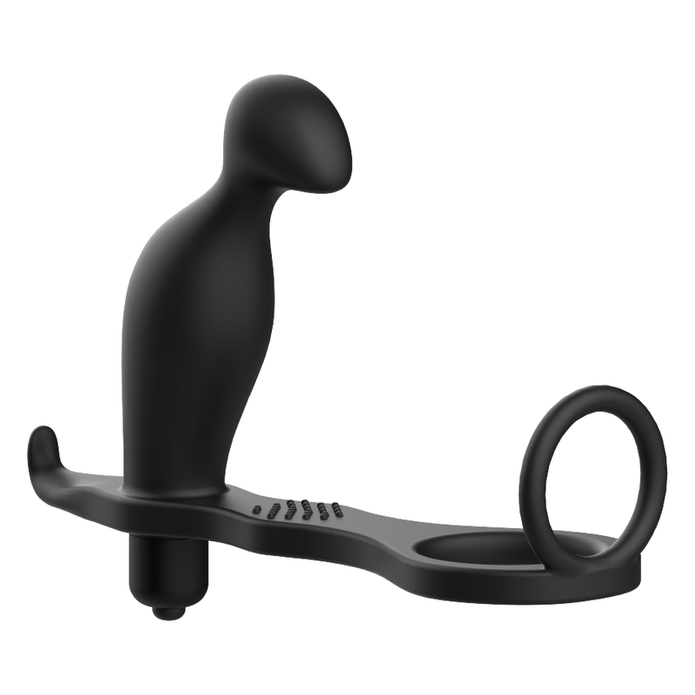 ADDICTED TOYS - ANALPLUGG MED SVART SILIKONRING 12 CM