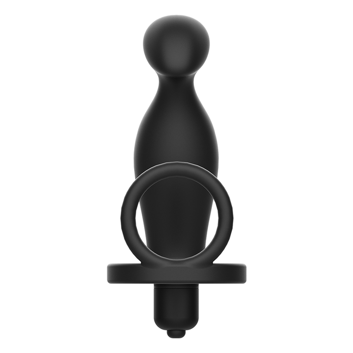 ADDICTED TOYS - ANALPLUGG MED SVART SILIKONRING 12 CM