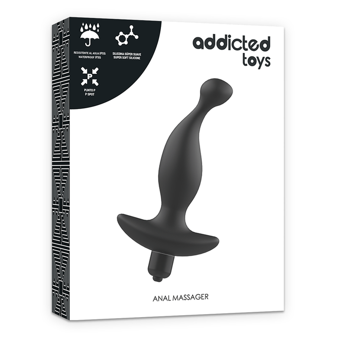 ADDICTED TOYS - ANAL MASSAGER WITH BLACK VIBRATIONMODELL 1